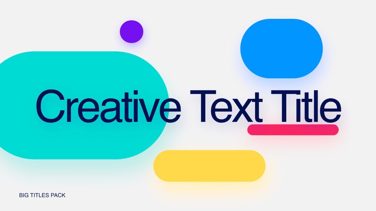 Big Bold Title Final Cut Pro Title Template