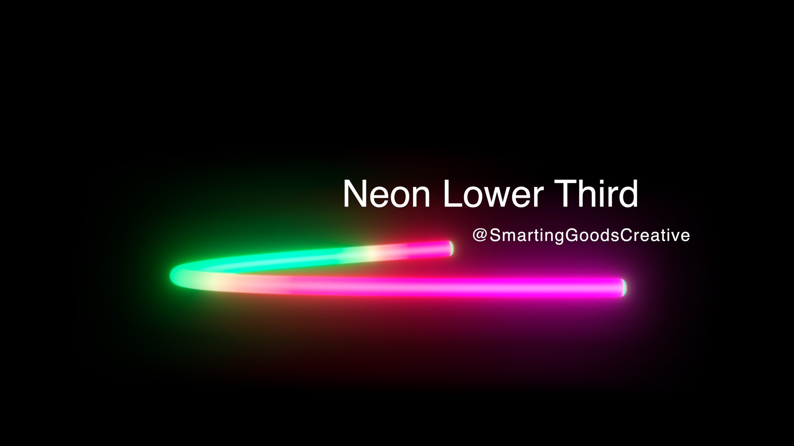 NEON Lower Third Title Template