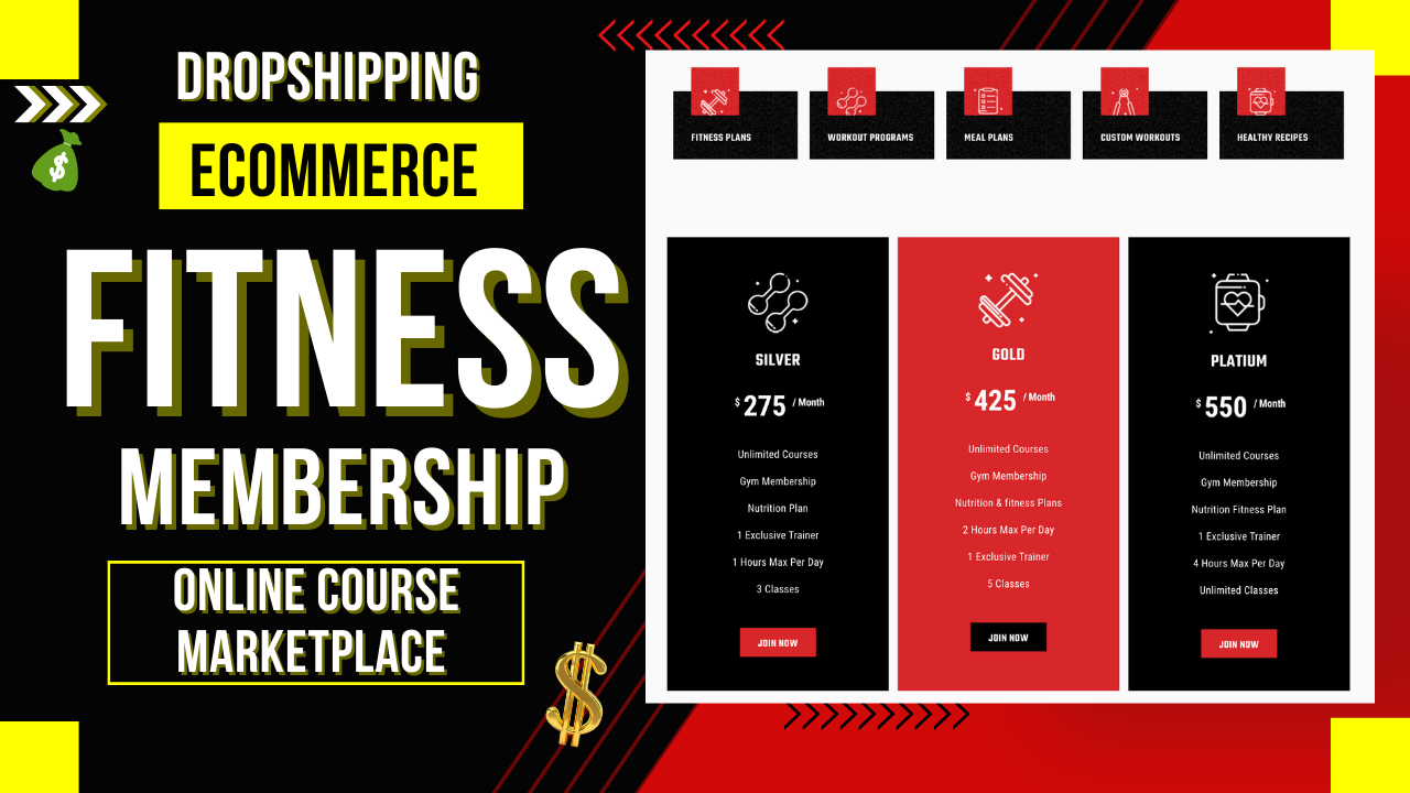 Elementor Fitness Membership Templates