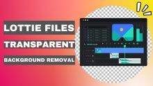 how to remove lottiesfiles transparent background