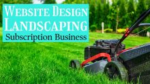 how to create a landscape subscription business website