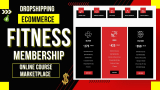 How to create e commerce online course membership Fitness business website