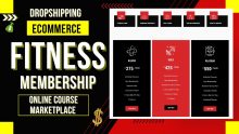 How to create e commerce online course membership Fitness business website