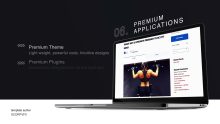After effect template | laptop mockup website promotion template